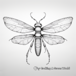 Lifelike Firefly Anatomy for Educational Coloring Pages 3