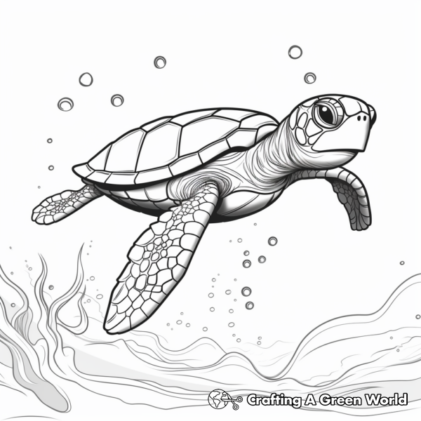 Green Sea Turtle Coloring Pages - Free & Printable!