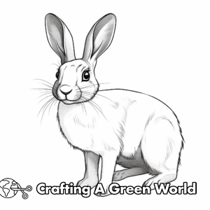 Realistic Rabbit Coloring Pages - Free &amp; Printable!