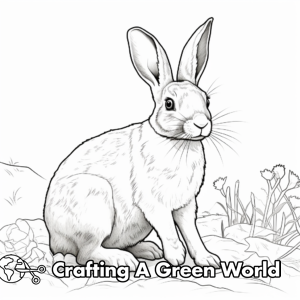 Realistic Rabbit Coloring Pages - Free &amp; Printable!