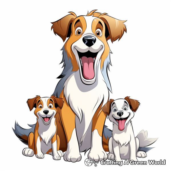 Australian Shepherd Coloring Pages - Free &amp; Printable!