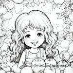 Luscious Peaches Coloring Pages for Children 1