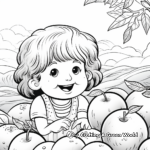 Luscious Peaches Coloring Pages for Children 3