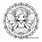 Magical Fairy Mandala Coloring Pages 4