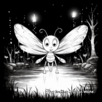 Magical Flight of Fireflies Coloring Pages 3