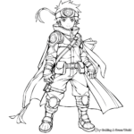Majestic Hokage Naruto Coloring Pages 4