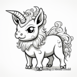 Majestic Pugicorn with Rainbow Coloring Pages 3