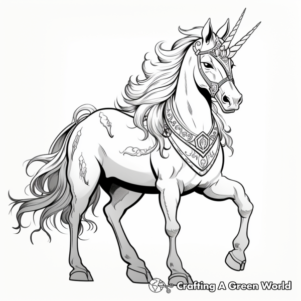 Hard Unicorn Coloring Pages - Free & Printable!