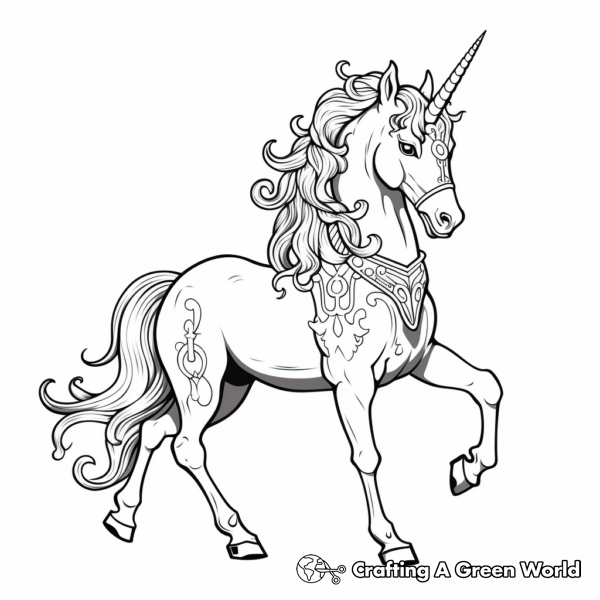 Hard Unicorn Coloring Pages - Free &amp; Printable!