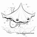 Majestic Stingray Coloring Pages 4