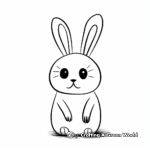 Modern Art White Rabbit Coloring Pages 1
