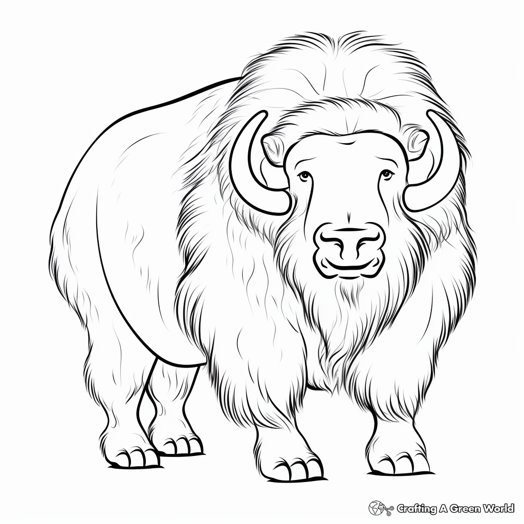 Musk Ox Coloring Pages 2025 Musk Ox Coloring Pages 2025
