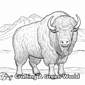 Musk Ox Coloring Pages - Free &amp; Printable!
