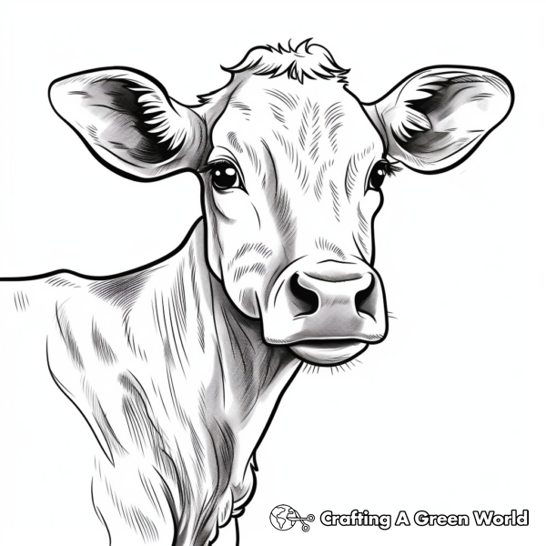 Dairy Cow Coloring Pages - Free & Printable!