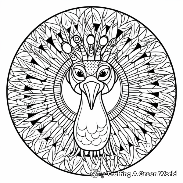 Turkey Mandala Coloring Pages - Free &amp; Printable!