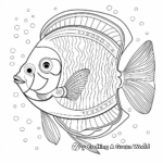Patterned Discus Fish Coloring Pages for Kids 2