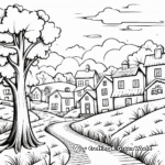 Picturesque Fall Foliage Coloring Pages 2