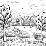 Picturesque Fall Foliage Coloring Pages 3