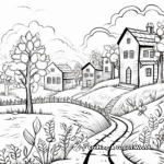 Picturesque Fall Foliage Coloring Pages 4