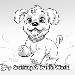 Realistic Puppy Coloring Pages - Free &amp; Printable!