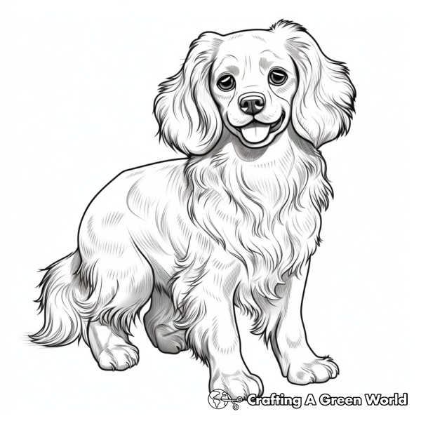 Cavalier King Charles Spaniel Coloring Pages - Free &amp; Printable!