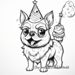 Pugicorn Birthday Party Coloring Pages 1