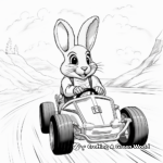 Racing Rabbit Coloring Pages 3