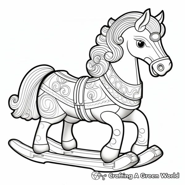 Rainbow Horse Coloring Pages - Free &amp; Printable!
