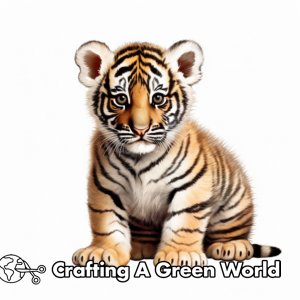 Tiger Cub Coloring Pages - Free &amp; Printable!