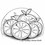 Refreshing Grapefruit Coloring Pages for Adults 1