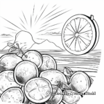 Refreshing Grapefruit Coloring Pages for Adults 4