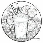 Refreshing Lemonade Summer Mandala Coloring Pages 1