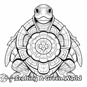 Turtle Mandala Coloring Pages - Free &amp; Printable!