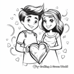 Romantic Engagement Ring Coloring Pages 2