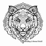 Royal Bengal Tiger Mandala Coloring Pages 3