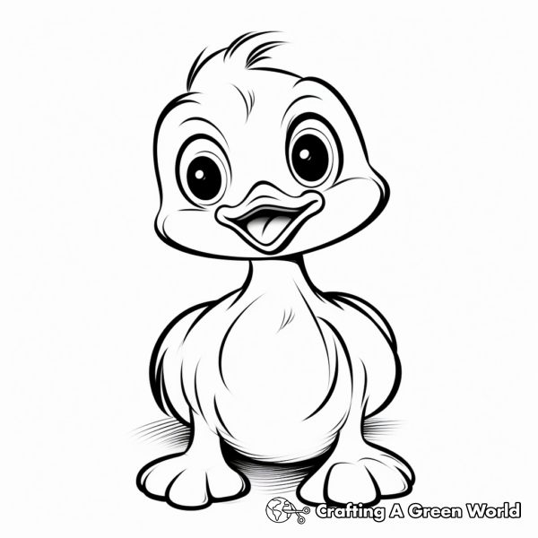 Yellow Duck Coloring Pages - Free & Printable!