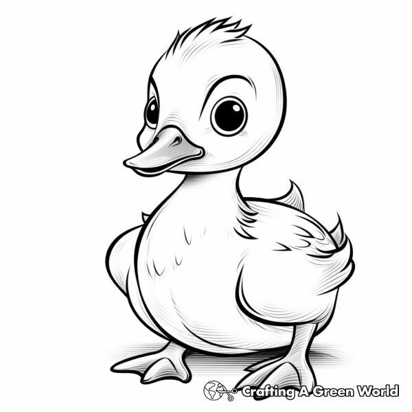 Yellow Duck Coloring Pages - Free & Printable!