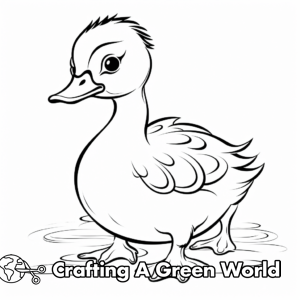 Yellow Duck Coloring Pages - Free & Printable!