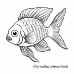 Sergeant Major Fish Coloring Pages for Kids 4