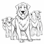 Sheepdog and Shepherd Coloring Pages 1