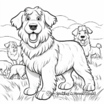 Sheepdog and Shepherd Coloring Pages 4