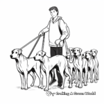 Shepherd with Herding Stick Coloring Pages 2
