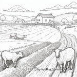 Shepherd's Farm Scenery Coloring Pages 4