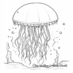 Shimmering Jellyfish Coloring Sheets 1