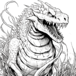 Shin Godzilla Detailed Coloring Pages for Advanced Artists 2