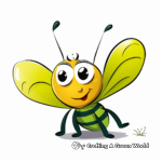 Simple Child-Friendly Firefly Coloring Pages 2