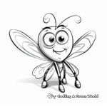 Simple Child-Friendly Firefly Coloring Pages 4
