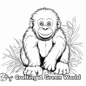 Realistic Monkey Coloring Pages - Free &amp; Printable!