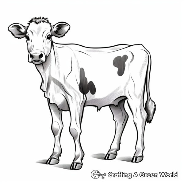 Dairy Cow Coloring Pages - Free & Printable!