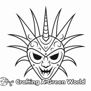 Masquerade Coloring Pages - Free & Printable!